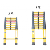 3.8m  Insulating portable telescopic ladder FRP