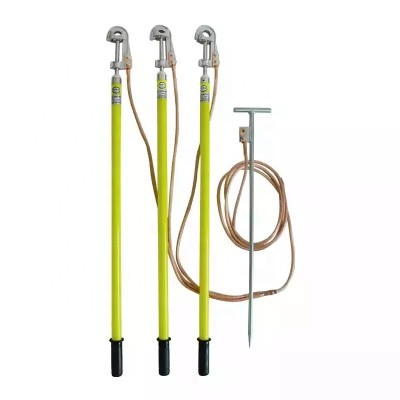 11kV 33kV Portable electrical earth rod grounding set