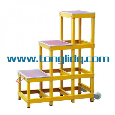 FRP working platform with wheels