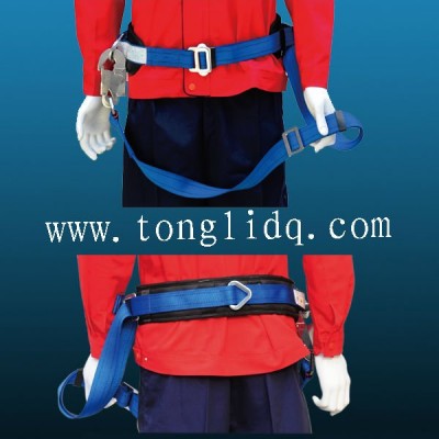 Safety Lineman polyester lifeline with hook full body security safety belt harness