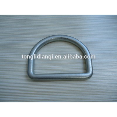 steel D-ring belt buckle