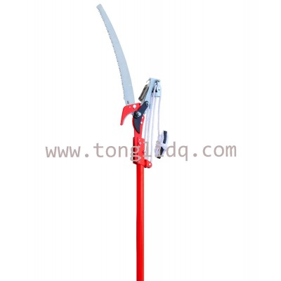 Gardening Tree Pruner, Extendable telescoping long handle tree saw pole with pruner shears